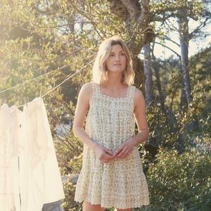 Dôen Gladys Dress Moss Papillon Floral